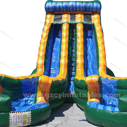 Big Splash Inflatable Commercial Giant Inflatable Double Splash Slide